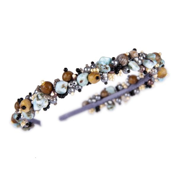 everyday elavated, semi precious stones headband