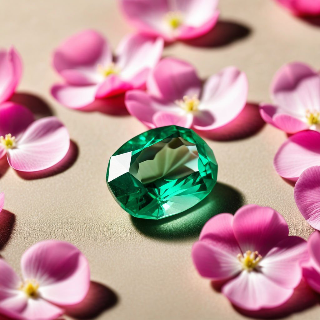 High-end emerald hair ornament at Urban Tiara